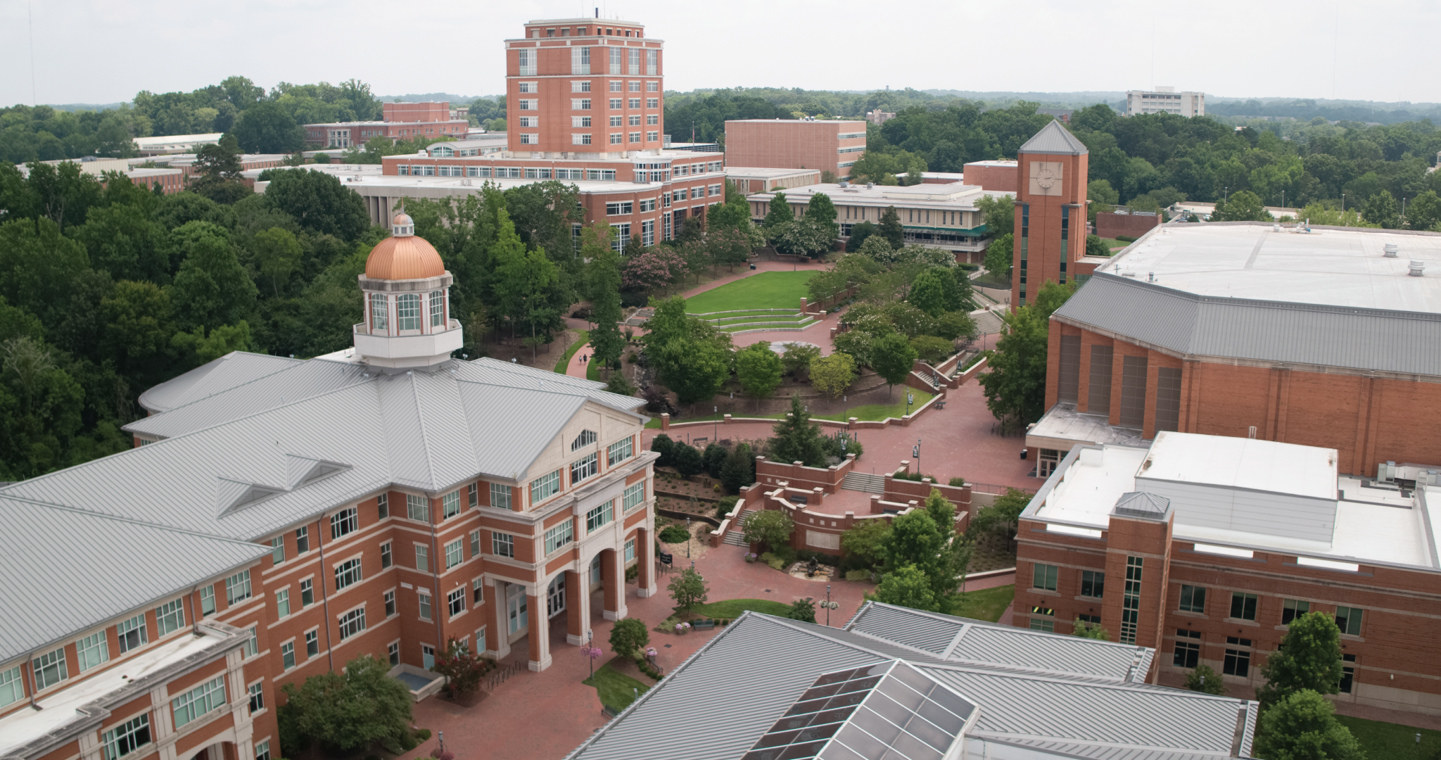 Aerial image of UNC Charlotte campus