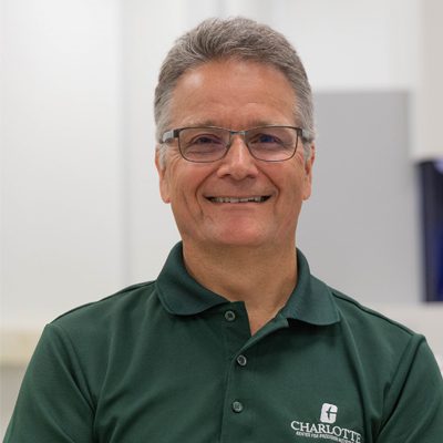 Tamara Williams posing next to a pillar